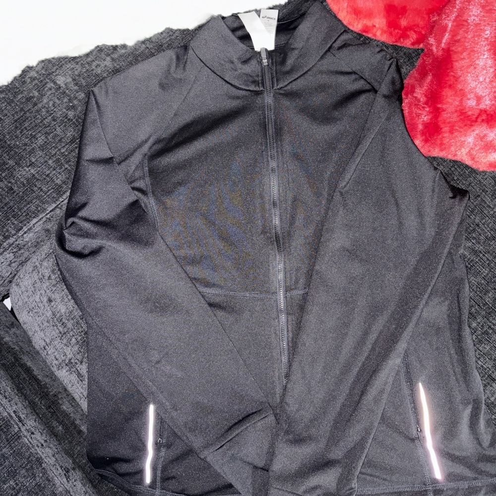 Asics Black Full-Zip Jacket